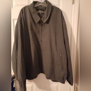 London Fog Men's Dark Gray Full Zip Jacket Size 5X